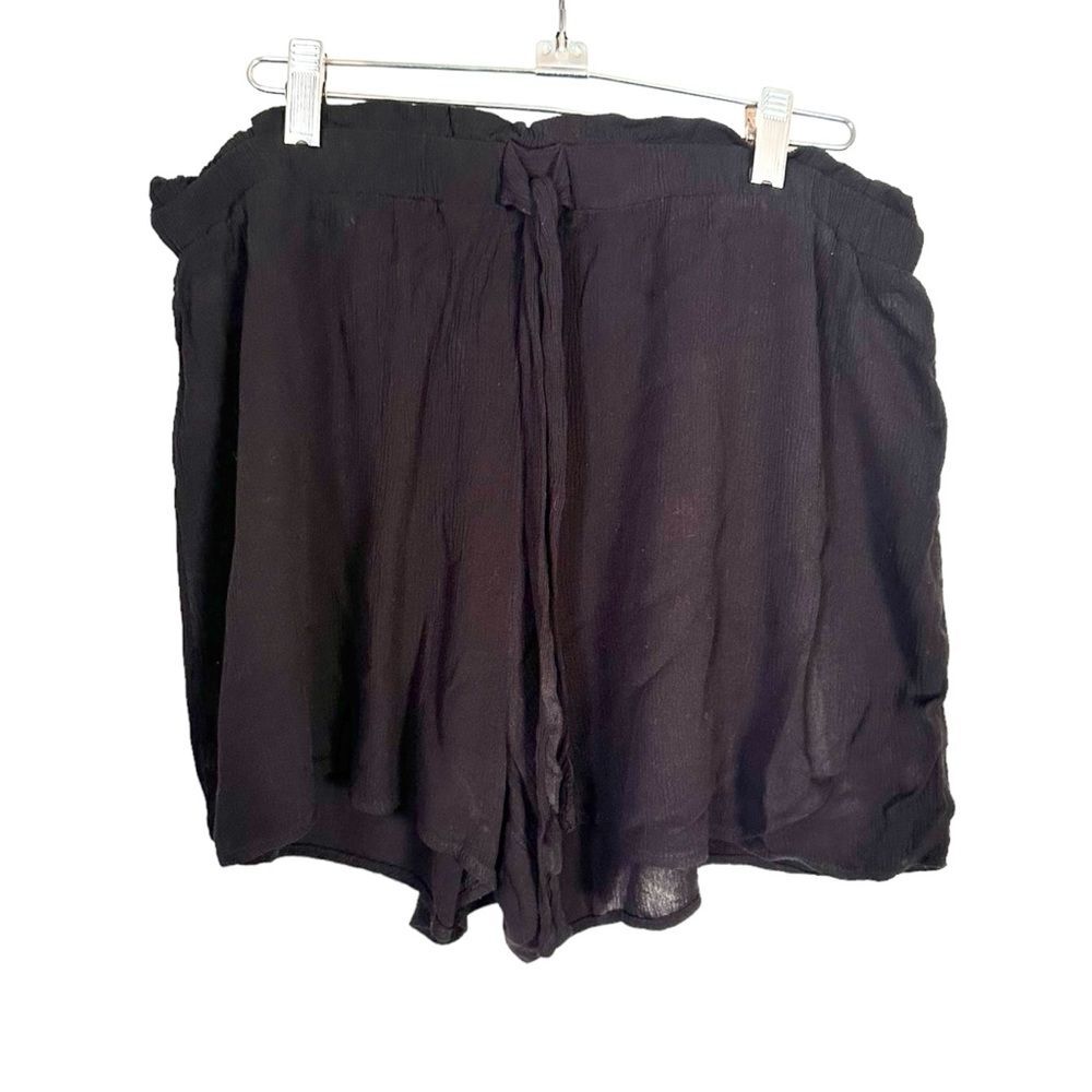 Divided H&M Womens Size 14 Shorts Paper Bag Pull On Elastic Waist Tie Front